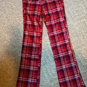 Women’s pants size 4.  Abercrombie & Fitch . Red plaid